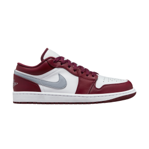 AJ1 Low White Bordeaux